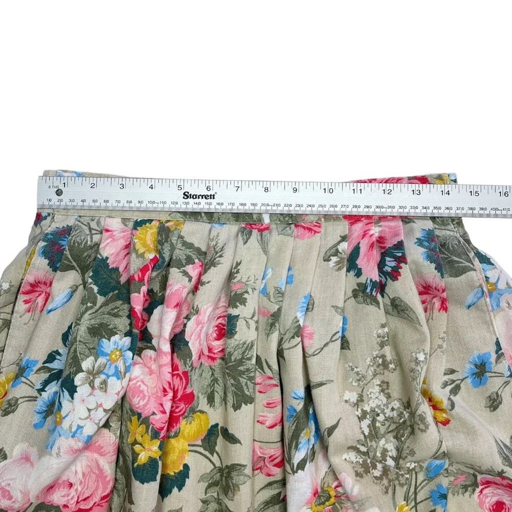 Vintage Floral Print Maxi Skirt Womens Medium 90s Y2K - Picture 6 of 13